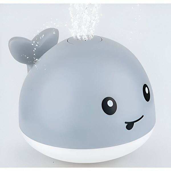 "Baleine de bain interactive enfants, jets d'eau, LED colorées, amusante, sécuritaire, matériau sans BPA pour bain ludique"