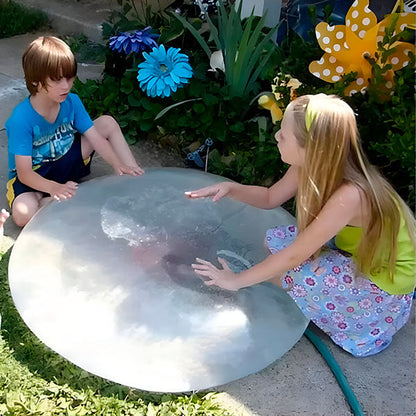 Balle à bulles magique extensible, ultra-résistante et légère, idéale pour le jardin, parc ou piscine, activités amusantes.