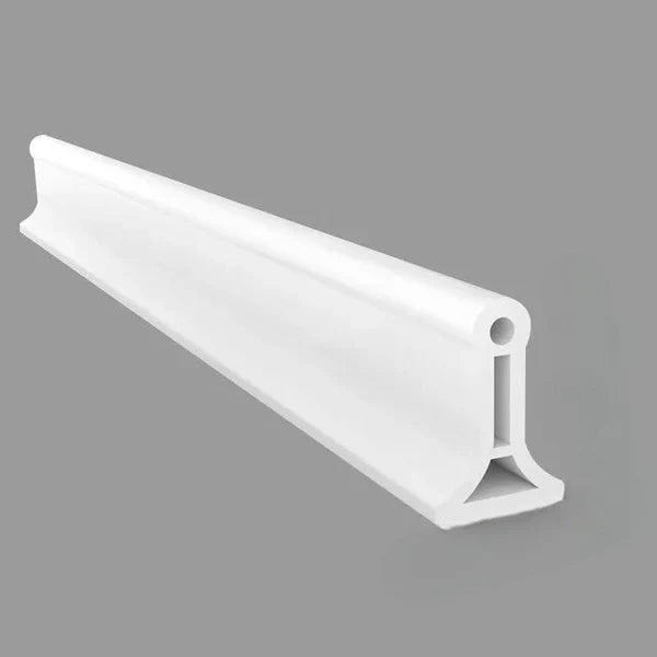 Barrière de douche en silicone flexible, étanche, transparente, s'installe facilement pour empêcher les fuites d'eau.