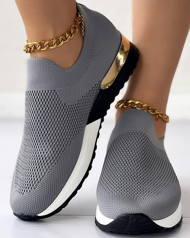 "Baskets orthopédiques pour femmes, style décontracté en abricot, blanc, gris, noir, rouge pour confort optimal."