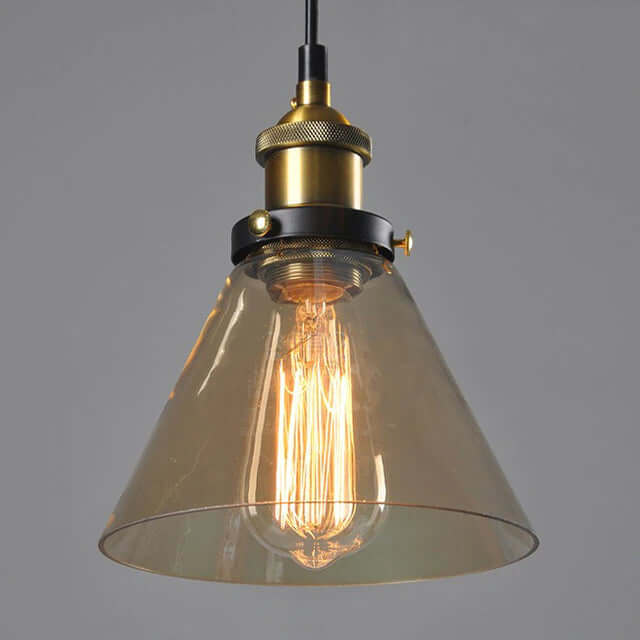 Suspension Verre Antique Style Vintage - Éclairage Déco