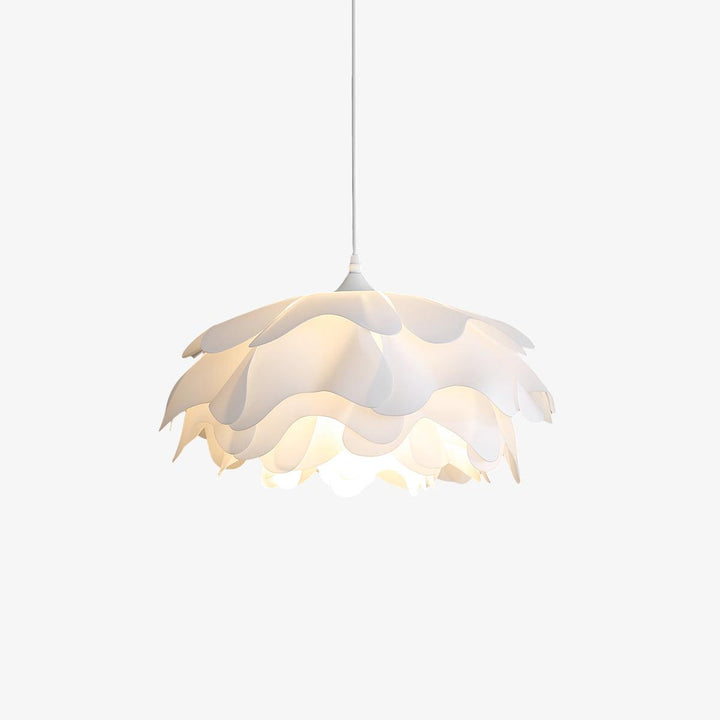 Lampe Pendante Blanche En Forme De Fleur