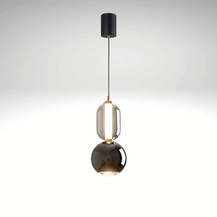 Suspension Luminaire Design Fer Verre - Éclairage Minimaliste
