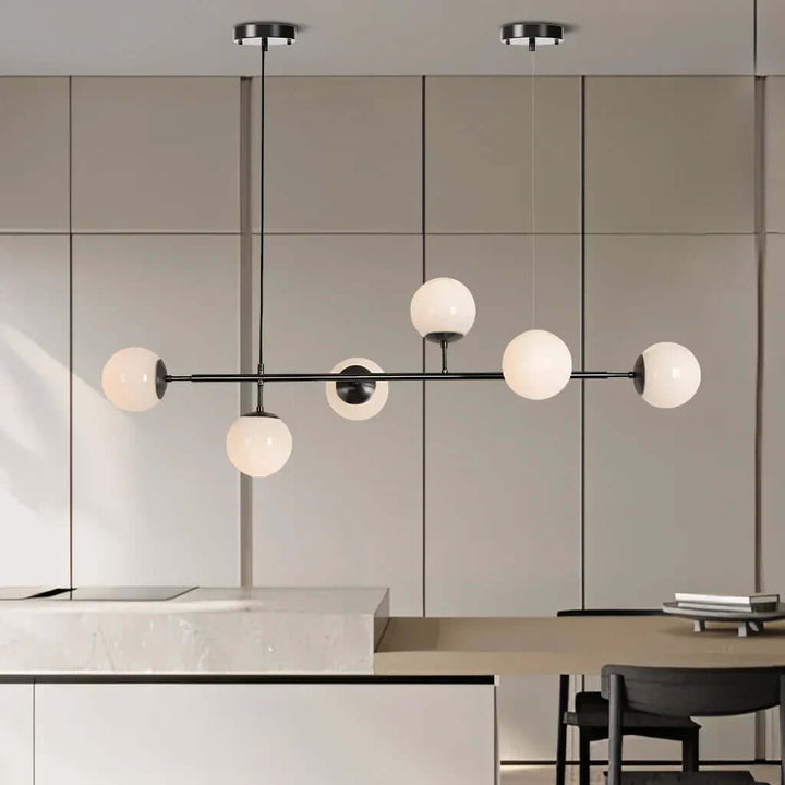 Suspension Luminaire Boule Verre Déco