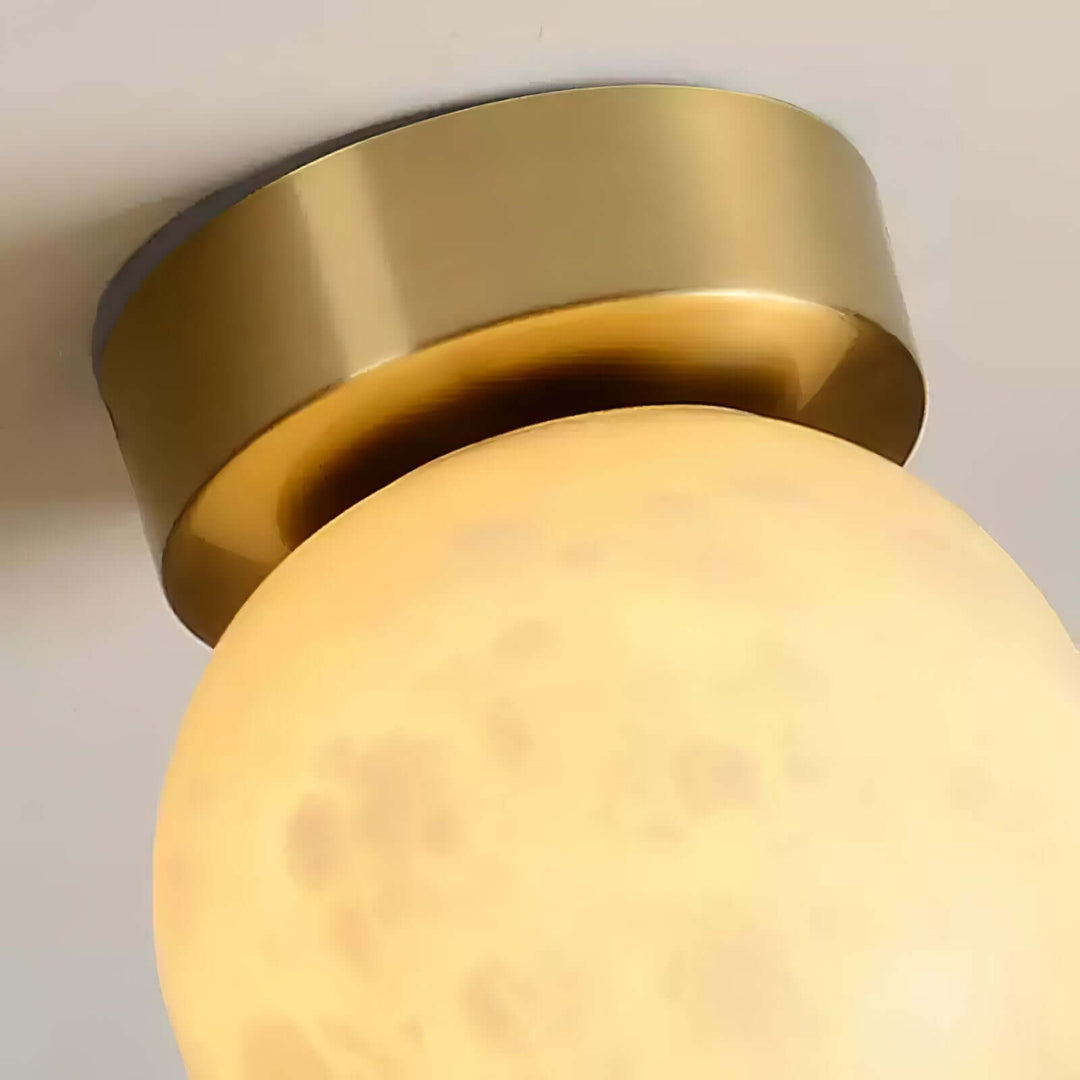 Plafonnier En Albâtre Lunaire