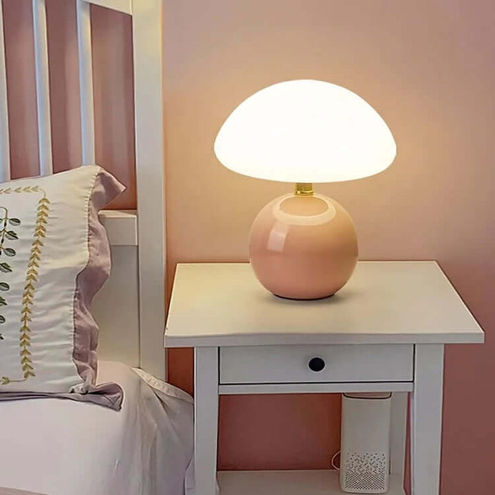 Lampe Champignon Crème Française