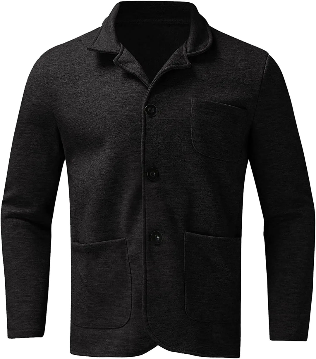 Blazer élégant homme avec poches multiples, coupe chic et moderne, couleur neutre, parfait pour toutes occasions.