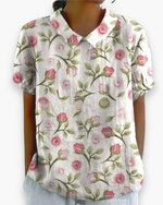 Rose avec motif de fleurs