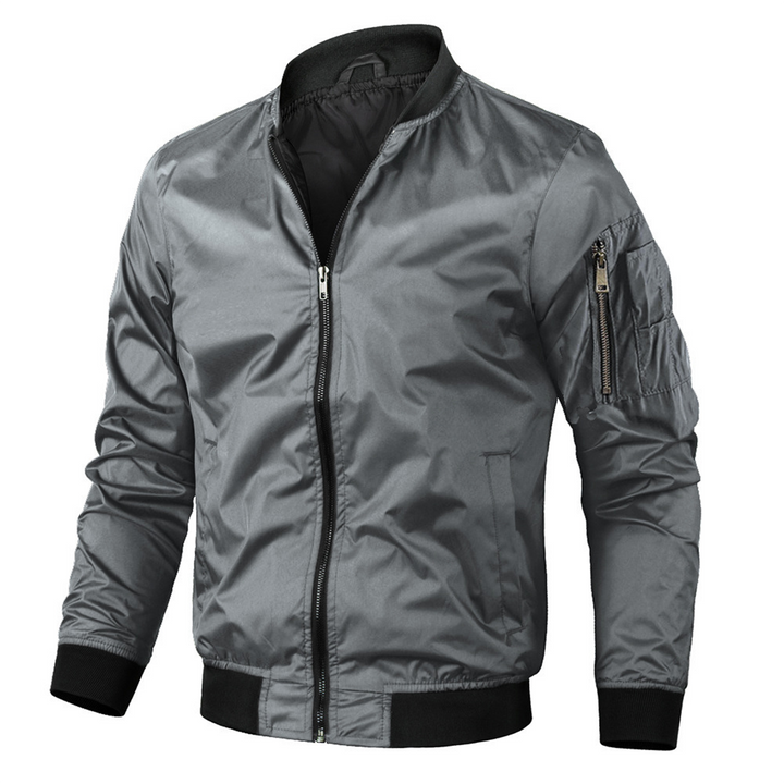 "Blouson bomber homme vert élégant et moderne"