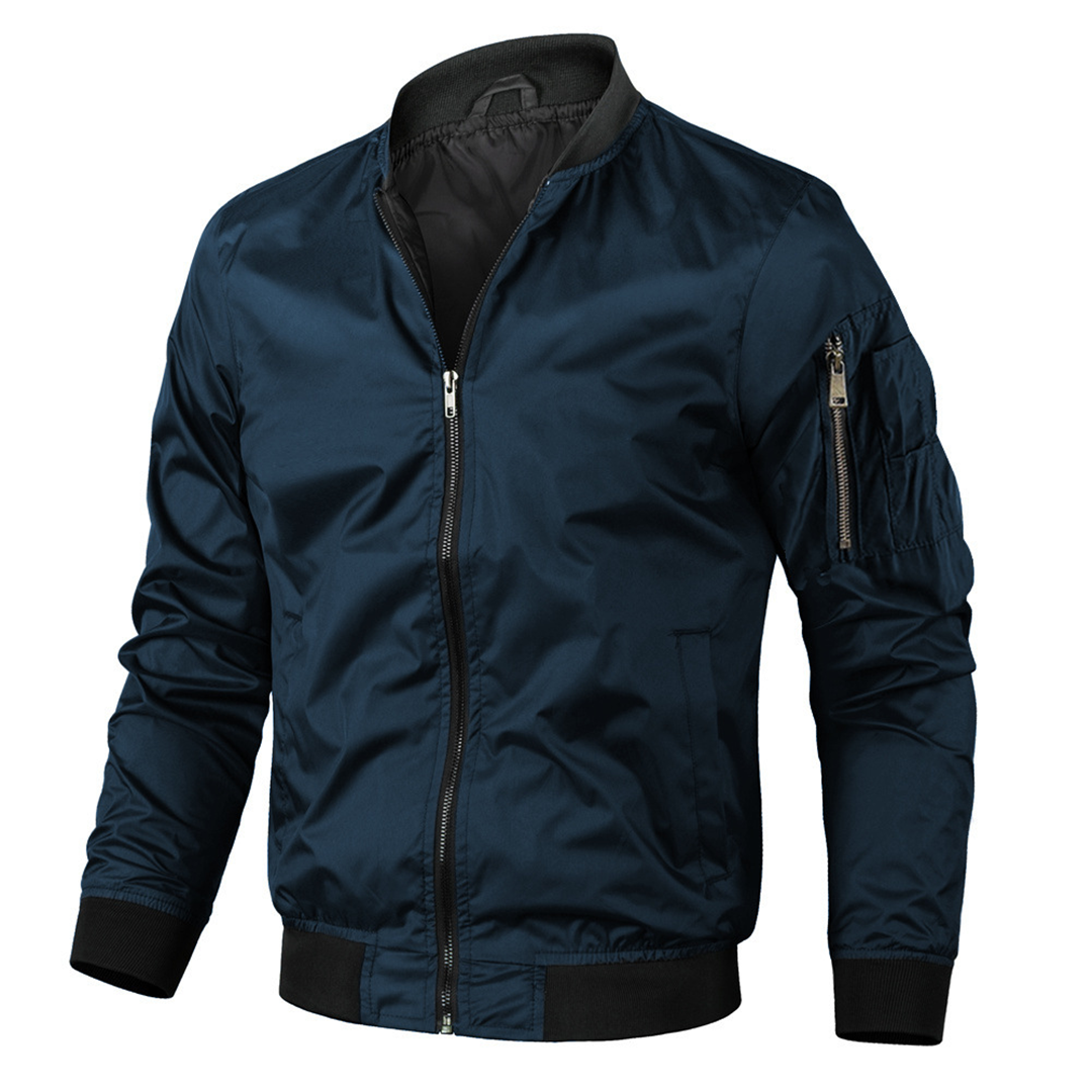 "Blouson bomber homme vert élégant et moderne"