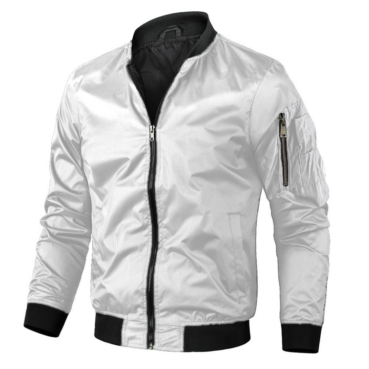 "Blouson bomber homme vert élégant et moderne"