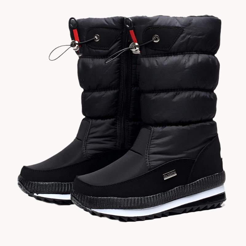 "Bottes de neige femme imperméables à doublure chaude, semelle antidérapante, pour conditions hivernales"