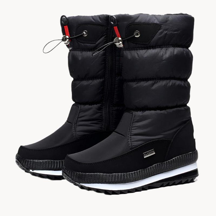 "Bottes de neige femme imperméables à doublure chaude, semelle antidérapante, pour conditions hivernales"