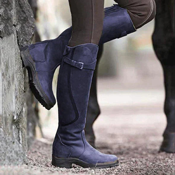 "Bottes d'hiver imperméables et brunes pour femme avec semelle antidérapante, idéales pour le froid"