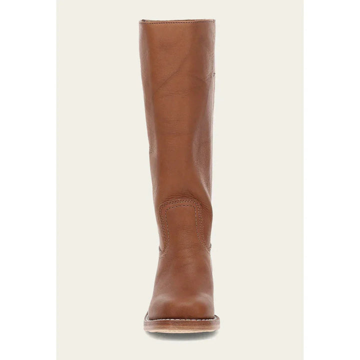 "Bottes hautes pour femmes en cuir avec talon bloc et bout carré, élégance et confort pour toutes occasions."