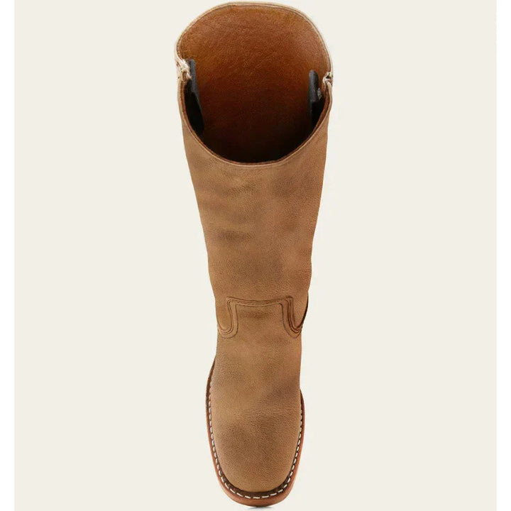 "Bottes hautes pour femmes en cuir avec talon bloc et bout carré, élégance et confort pour toutes occasions."