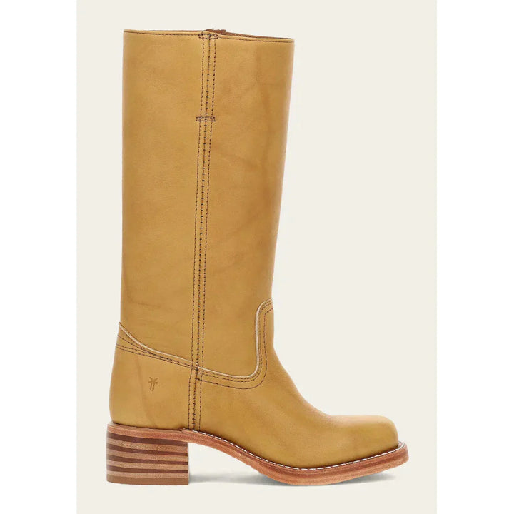 "Bottes hautes pour femmes en cuir avec talon bloc et bout carré, élégance et confort pour toutes occasions."