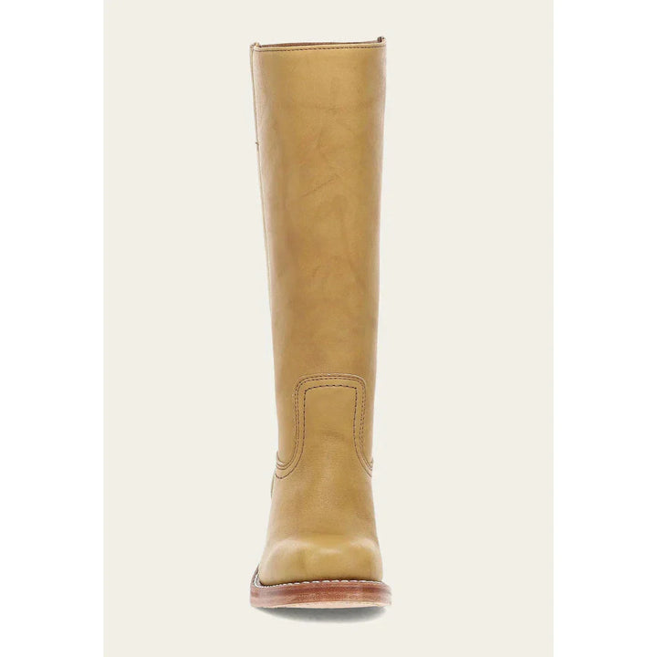 "Bottes hautes pour femmes en cuir avec talon bloc et bout carré, élégance et confort pour toutes occasions."