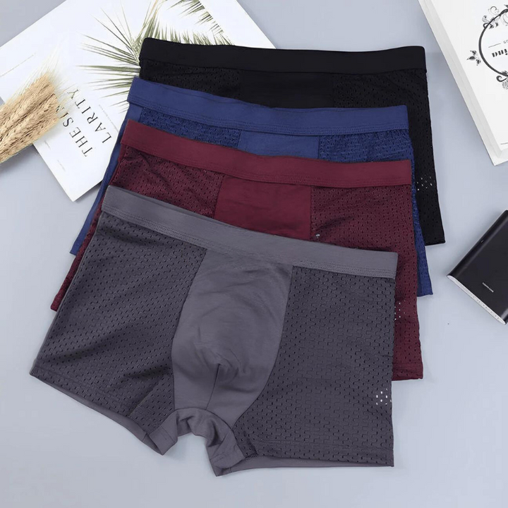 "Boxer en bambou pour hommes, doux, respirant et durable, idéal pour un confort et un soutien optimaux au quotidien."