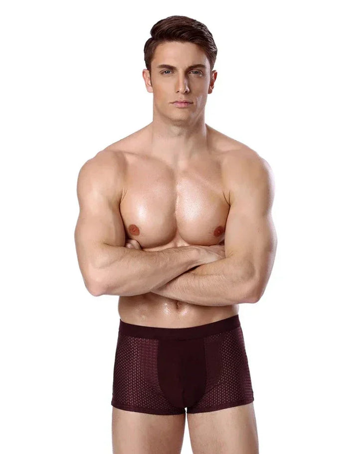 "Boxer en bambou pour hommes, doux, respirant et durable, idéal pour un confort et un soutien optimaux au quotidien."