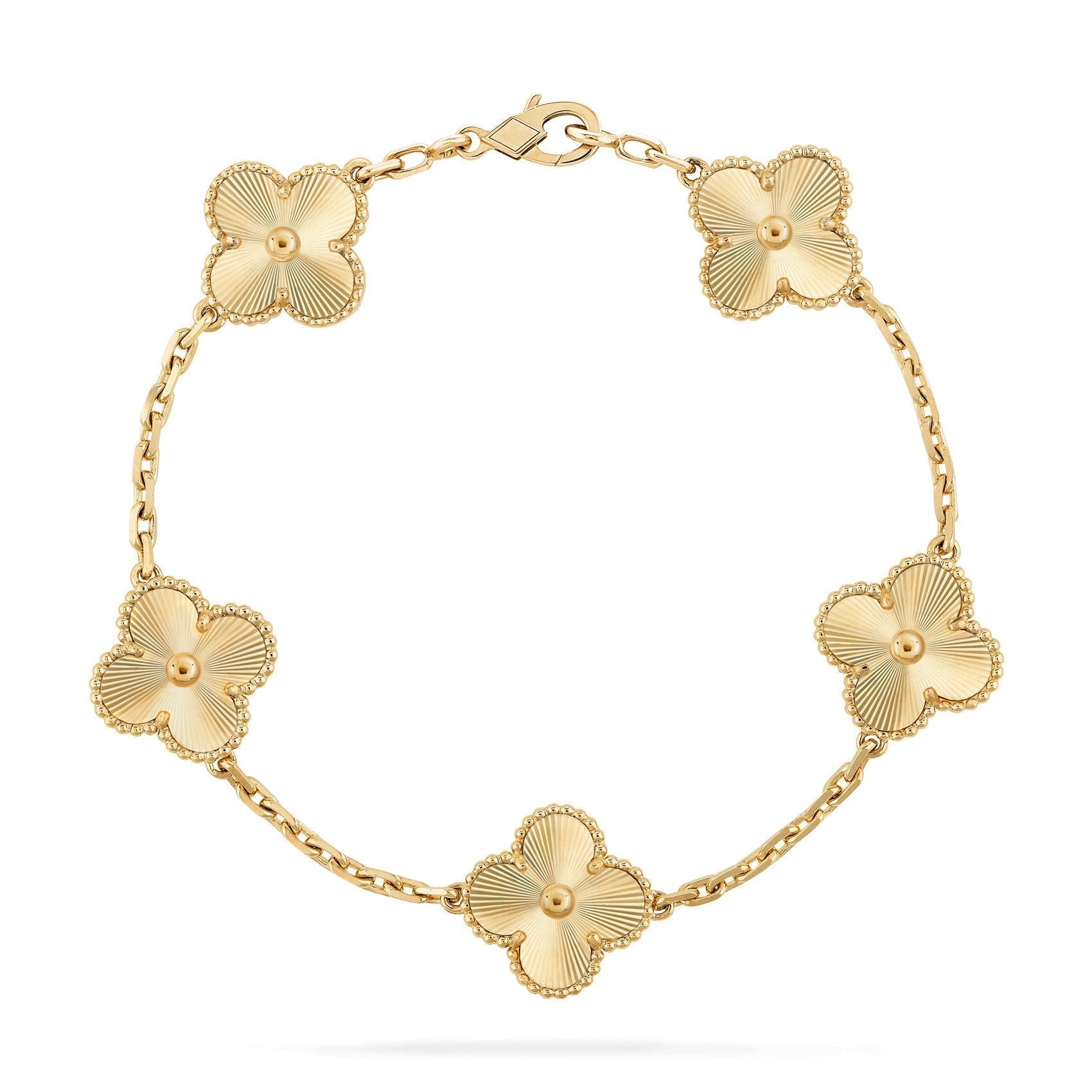 "Bracelet Ella en or plaqué, finition dorée brillante, design minimaliste et élégant, accessoire femme raffiné."