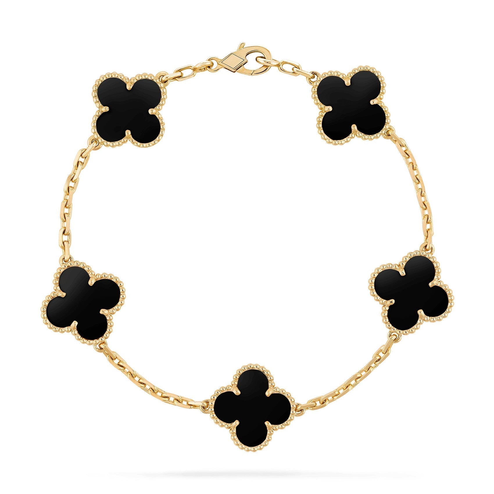 "Bracelet Ella en or plaqué, finition dorée brillante, design minimaliste et élégant, accessoire femme raffiné."