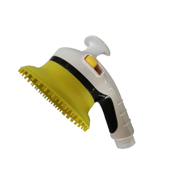 Brosse de massage cuir chevelu silicone doux, design ergonomique, couleurs vives, améliore circulation et santé cheveux.