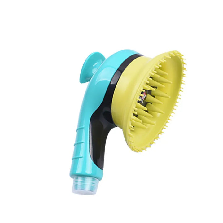 Brosse de massage cuir chevelu silicone doux, design ergonomique, couleurs vives, améliore circulation et santé cheveux.