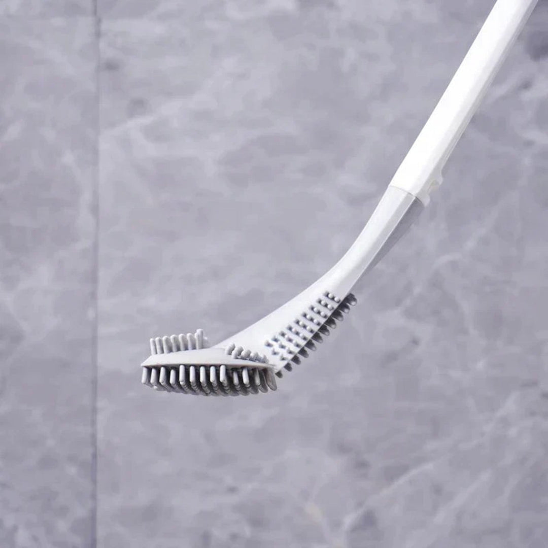 "Brosse de toilette ergonomique en L, design moderne pour un nettoyage efficace, matériaux durables et faciles d'entretien."