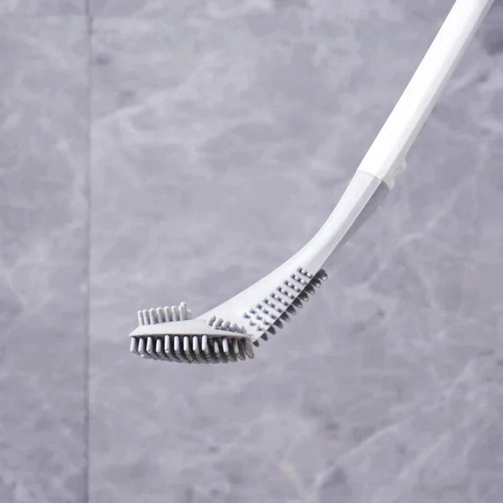 "Brosse de toilette ergonomique en L, design moderne pour un nettoyage efficace, matériaux durables et faciles d'entretien."