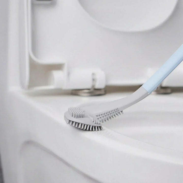 "Brosse de toilette ergonomique en L, design moderne pour un nettoyage efficace, matériaux durables et faciles d'entretien."