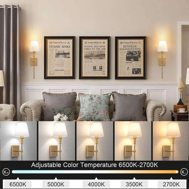 Applique Murale Sans Fil Rechargeable ( 2 Packs )