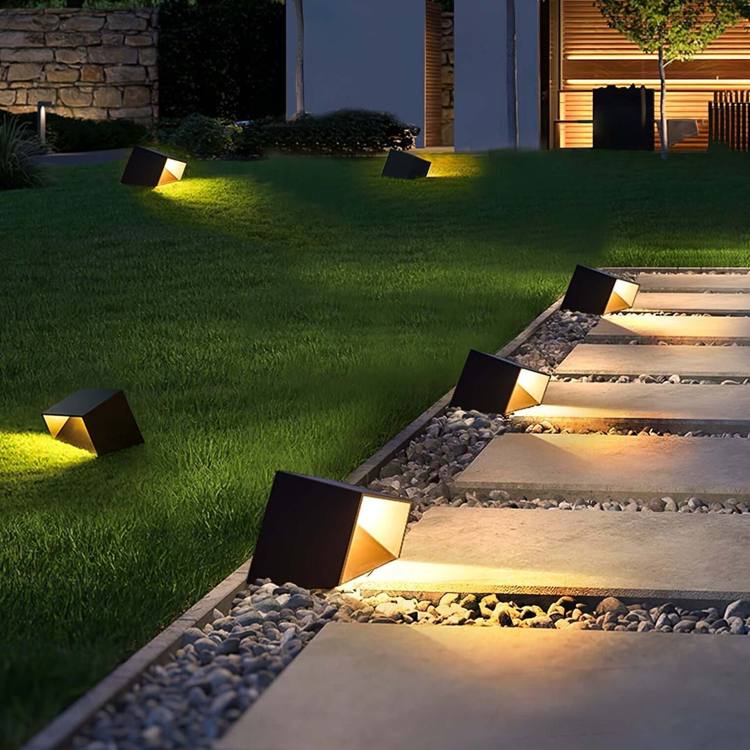 Lampe Solaire Extérieure Cube - Jardin Design
