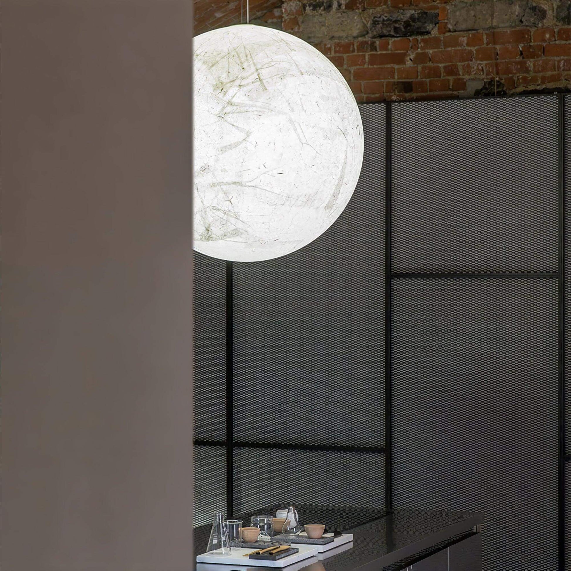 Lampe Pendante En Soie Moon
