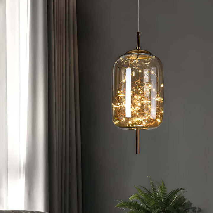 Essence | Suspension Exquise En Verre Brun