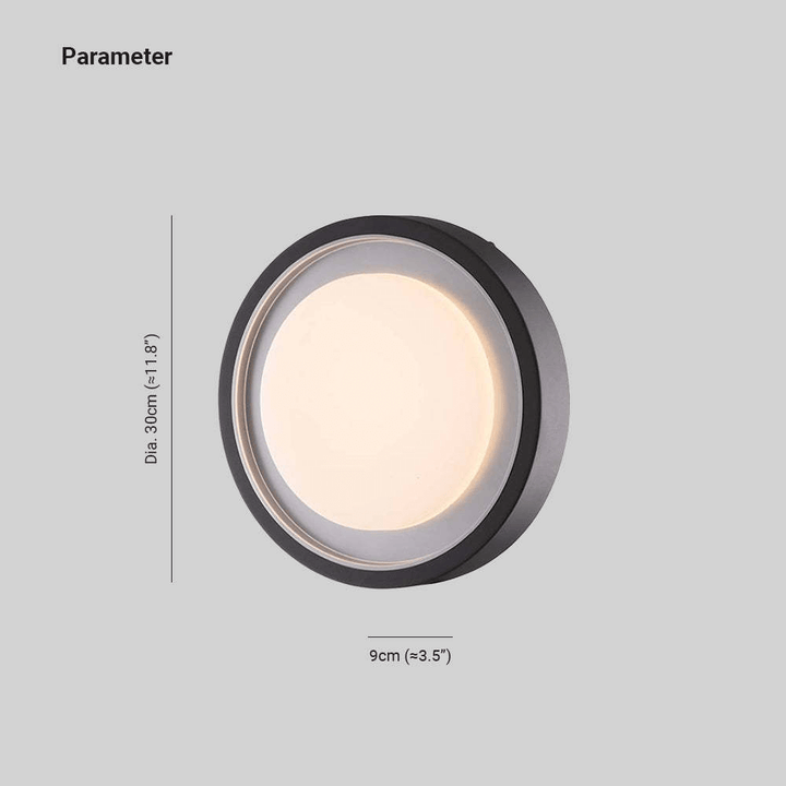 Lampe Murale Extérieure LED Moderne - Plafonnier Intégré