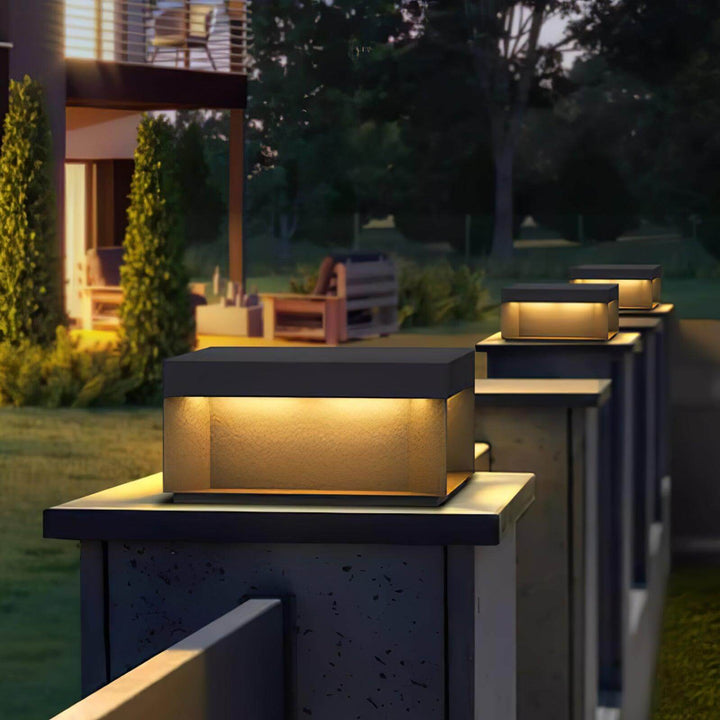 Boîtier Luminaire Extérieur - Éclairage Poteau Solaire LED