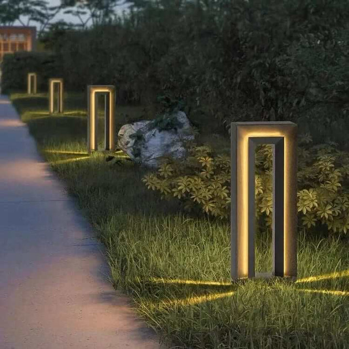 Lampe solaire d'extérieur design moderne