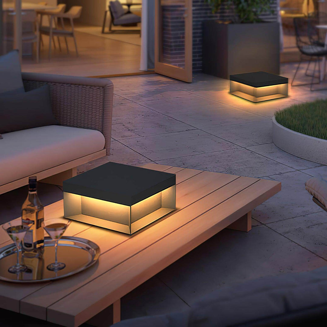Boîtier Luminaire Extérieur - Éclairage Poteau Solaire LED