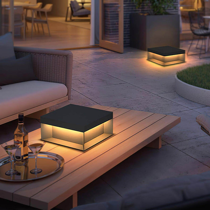 Boîtier Luminaire Extérieur - Éclairage Poteau Solaire LED