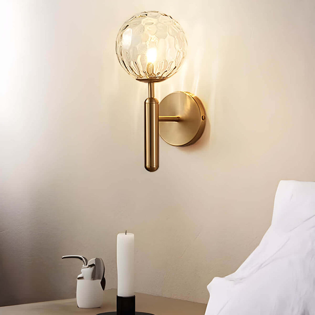 Clair - Lampe Murale En Verre Artisanal
