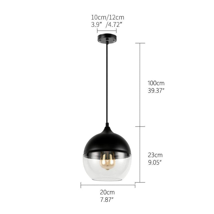 Suspension Tambour Verre - Luminaire Design