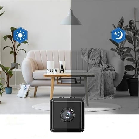 Caméra de sécurité sans fil 1080P, compacte et résistante, idéale intérieur/extérieur, surveillance haute définition.