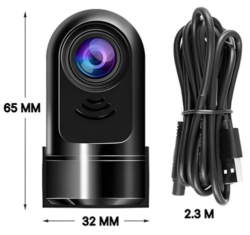 Caméra de surveillance pour voiture, intelligente, écran LCD, GPS intégré, aide ADAS, enregistrement HD, suivis précis.