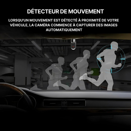 Caméra de surveillance pour voiture, intelligente, écran LCD, GPS intégré, aide ADAS, enregistrement HD, suivis précis.