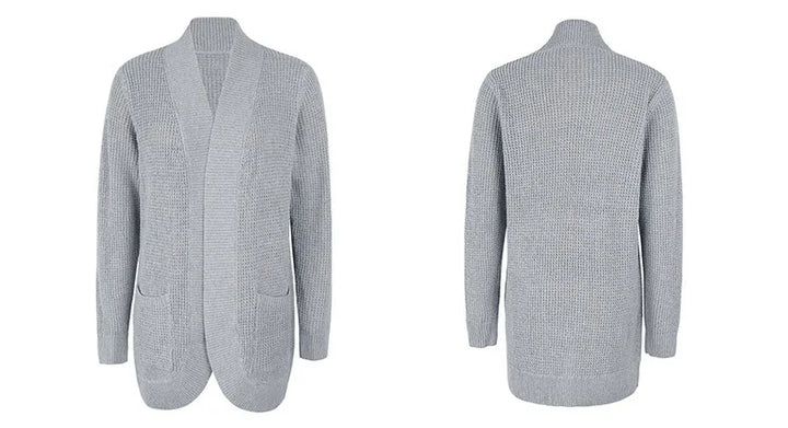 "Cardigan en laine pour femme, doux et élégant, coupe moderne, détail soigné, parfait pour toutes occasions."