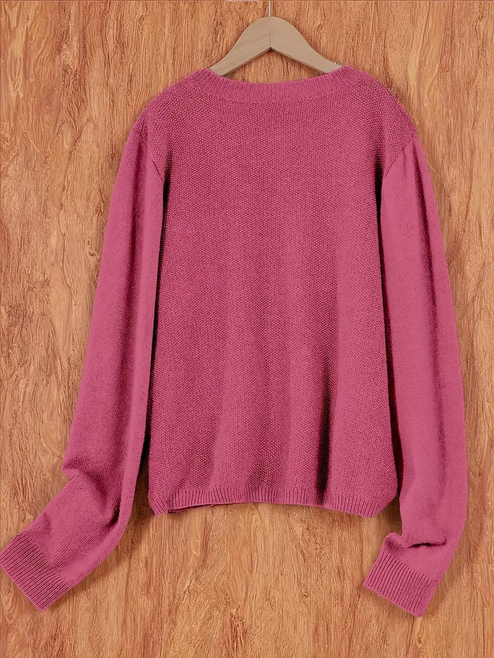 "Cardigan pour femmes, oversize, couleurs vives, poignets côtelés, tissu doux, idéal printemps automne, poches pratiques"