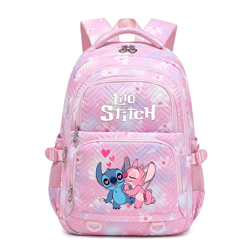 Cartable enfant en polyester résistant, vue de face, bleu, design moderne, bretelles ajustables pour confort et rangement opt