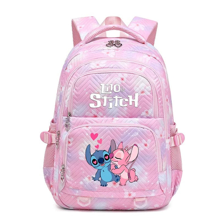 Cartable enfant en polyester résistant, vue de face, bleu, design moderne, bretelles ajustables pour confort et rangement opt