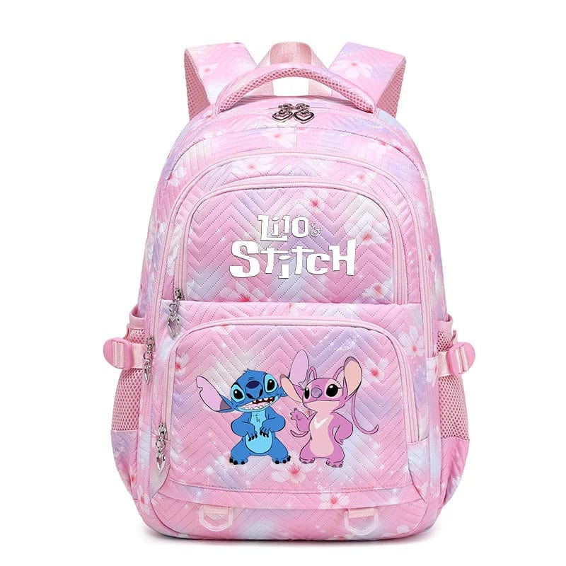 Cartable enfant en polyester résistant, vue de face, bleu, design moderne, bretelles ajustables pour confort et rangement opt